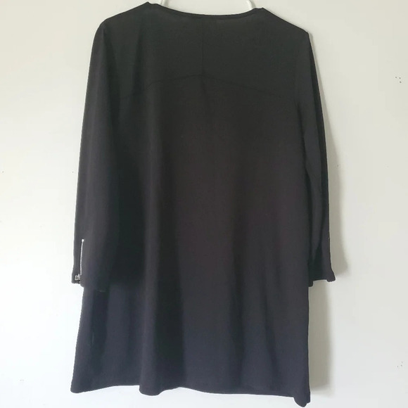Simply Noelle Women's Tunic Top Size S/M Black 3/4 (8- 10) Sleeve Zipper… - Picture 10 of 12